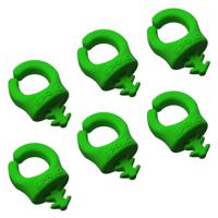 SPRIG Cable Opening 9 mm 1/4”-20, Green, 6-Pack