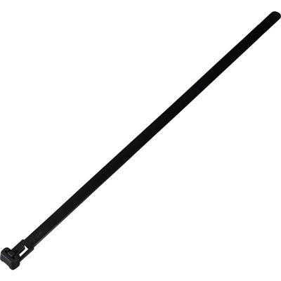 TRU COMPONENTS TC-13340652 TC-RT-250-7.6-B Kabelbinder 250 mm 7.6 mm Zwart Hersluitbaar, Chemische bestandigheid, UV-bestendig 100 stuk(s)
