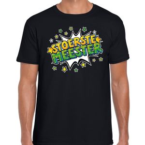 Stoerste meester cadeau t-shirt zwart voor heren