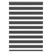 VidaXL Zebra rolgordijn 95x100 cm stofbreedte 90,9 cm zwart
