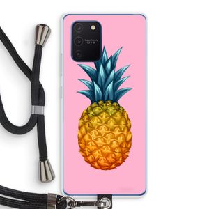Grote ananas: Samsung Galaxy Note 10 Lite Transparant Hoesje met koord