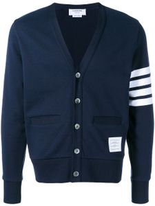 Thom Browne cardigan à détails rayés - Bleu