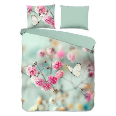 Dekbedovertrek Katoen - Lits-Jumeaux (240x220 cm) - Meerkleurig Katoen - Dessin: Bloemen, Dieren, Natuur - Good Morning - Dekbed-Discounter.nl