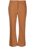 Marni pantalon court à motif pied-de-poule - Orange - thumbnail