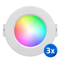 Milight RGBWW led downlight 6 watt inbouwspot - voordeelset van 3 stuks