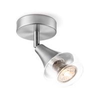 Light depot - LED opbouwspot Vaya Ø 9 cm - mat staal - Outlet