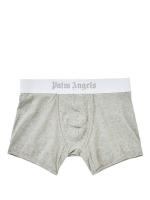Palm Angels lot de boxers à bande logo - MELANGE GREY