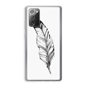 Pluim: Samsung Galaxy Note 20 / Note 20 5G Transparant Hoesje