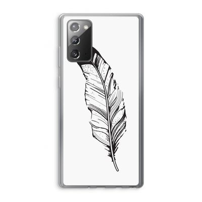 Pluim: Samsung Galaxy Note 20 / Note 20 5G Transparant Hoesje
