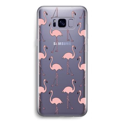 Anything Flamingoes: Samsung Galaxy S8 Transparant Hoesje