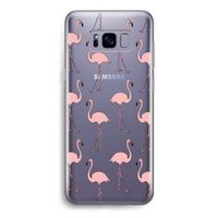 Anything Flamingoes: Samsung Galaxy S8 Transparant Hoesje