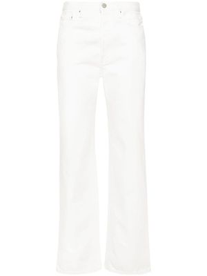 TOTEME jean droit à taille moyenne - Blanc