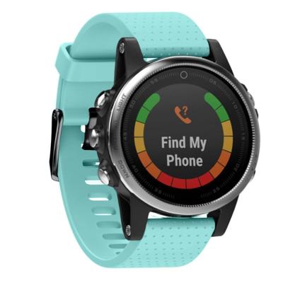 Snelle verwijderbare siliconen polsband voor fenix 5S 20mm (mintgroen)