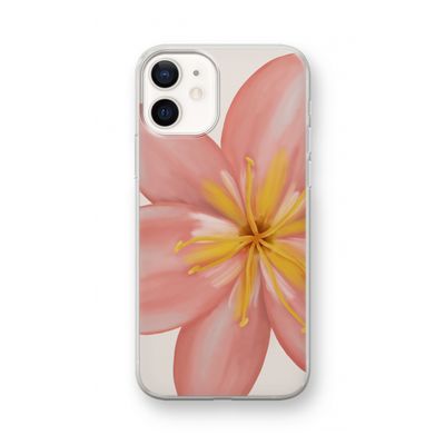 Pink Ellila Flower: iPhone 12 mini Transparant Hoesje