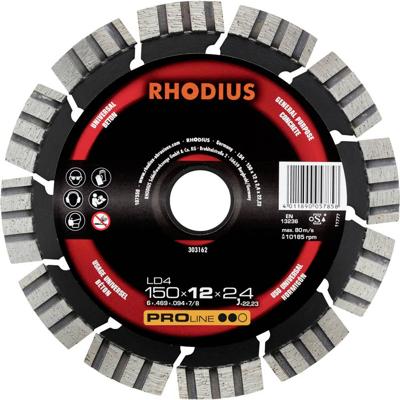Rhodius 303162 Diamanten doorslijpschijf 150 mm 1 stuk(s) Natuursteen