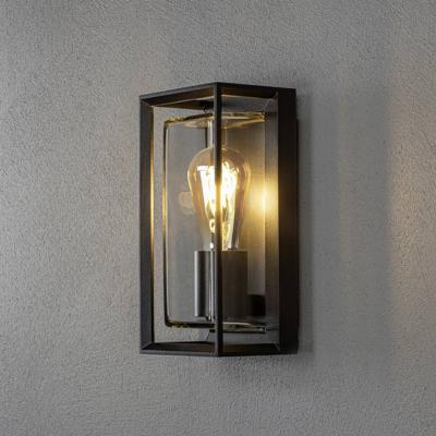 Konstsmide Brindisi schwarz 7885-750 Buitenlamp (wand) E27 Zwart