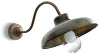 Moretti Luce Schuine wandlamp Samoa - verouderd messing 1331.T.AR - thumbnail