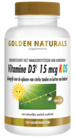 Golden Naturals Vitamine D3 15 mcg Kids Kauwtabletten