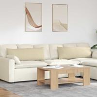 VidaXL Sofa kussens 2 pcs crème 120 x 40 cm stof