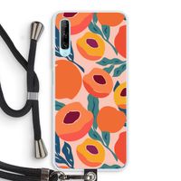 Perzik: Huawei P Smart Pro Transparant Hoesje met koord