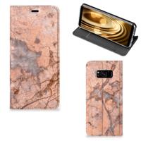 Samsung Galaxy S8 | Standcase | Marmer Oranje