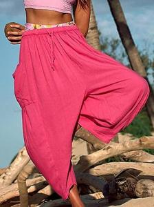 Casual Loose Plain Pants