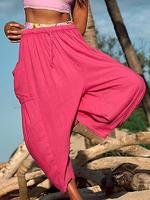 Casual Loose Plain Pants - thumbnail