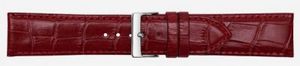 Horlogeband Poletto 454S.06.24 Leder Bordeaux 24mm