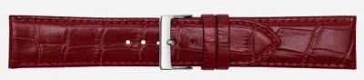 Horlogeband Poletto 454S.06.24 Leder Bordeaux 24mm
