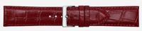 Horlogeband Poletto 454S.06.24 Leder Bordeaux 24mm