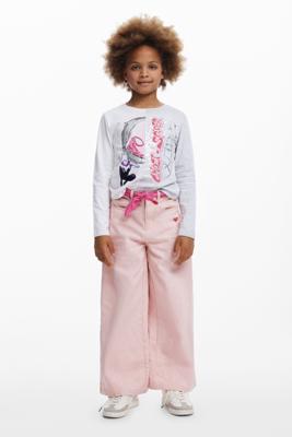 Gemêleerde Wide broek - RED - 13/14
