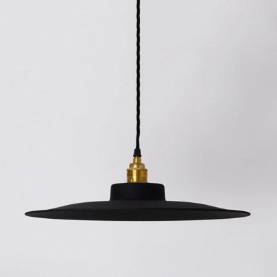 Scandinavische lampenkap suede zwart 41cm