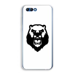 Angry Bear (white): Honor 10 Transparant Hoesje