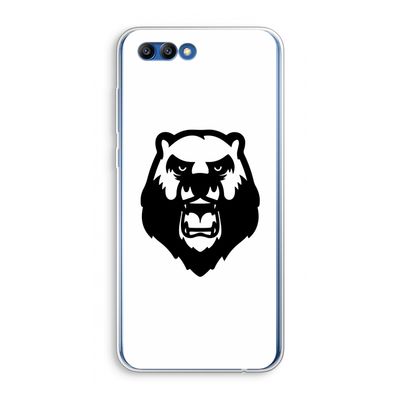 Angry Bear (white): Honor 10 Transparant Hoesje