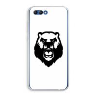 Angry Bear (white): Honor 10 Transparant Hoesje