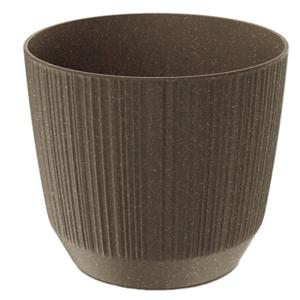 Prosperplast Plantenpot Eco - stripe - bruin - D20xH17 cm