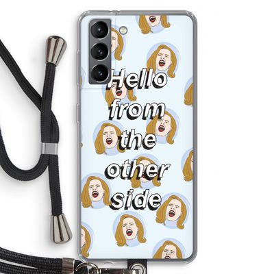 Hello: Samsung Galaxy S21 Transparant Hoesje met koord