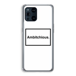 Ambitchious: Oppo Find X3 Transparant Hoesje