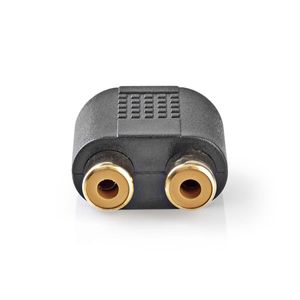 Nedis Stereo-Audioadapter | 3,5 mm Male | 2x RCA Female | 10 Stuks | 1 stuks - CAGP22940BKG CAGP22940BKG
