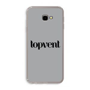 Topvent Grijs Zwart: Samsung Galaxy J4 Plus Transparant Hoesje