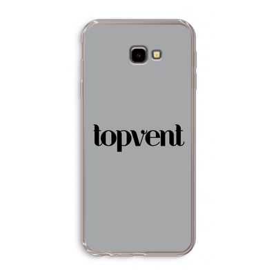Topvent Grijs Zwart: Samsung Galaxy J4 Plus Transparant Hoesje