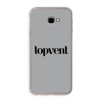 Topvent Grijs Zwart: Samsung Galaxy J4 Plus Transparant Hoesje