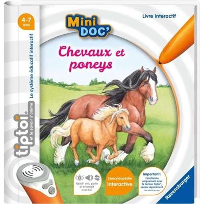 tiptoi, Interactief Boek, Mini Doc' Paarden en Pony's, 4 jaar oud, 13099020, Ravensburger