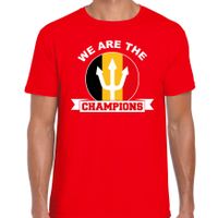 We are the champions rood fan shirt / kleding Belgie supporter EK/ WK voor heren 2XL  -