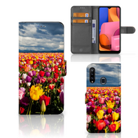 Samsung Galaxy A20s Hoesje Tulpen - thumbnail