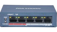 Hikvision DS-3E0105P-E/M(B) netwerk-switch L2 Fast Ethernet (10/100) Power over Ethernet (PoE) Grijs