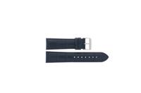 Horlogeband Universeel 805R.05 Leder Blauw 22mm