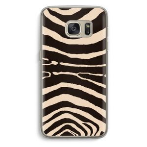 Arizona Zebra: Samsung Galaxy S7 Transparant Hoesje