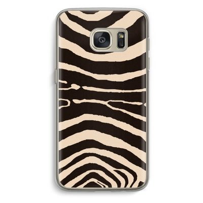 Arizona Zebra: Samsung Galaxy S7 Transparant Hoesje