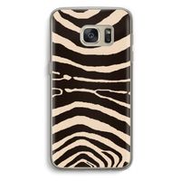 Arizona Zebra: Samsung Galaxy S7 Transparant Hoesje